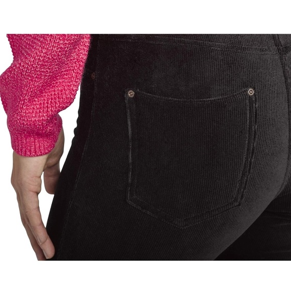 Small HUE light black corduroy skinny leg leggings stretch very flattering! - Picture 4 of 14
